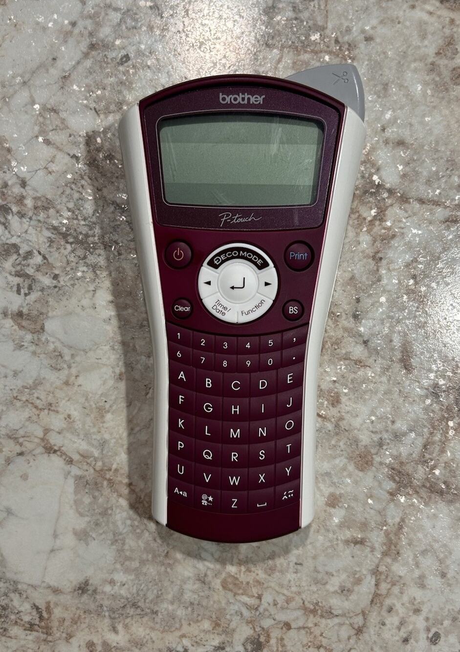 Brother PT-1090 P-Touch Label Maker Purple - WORKS